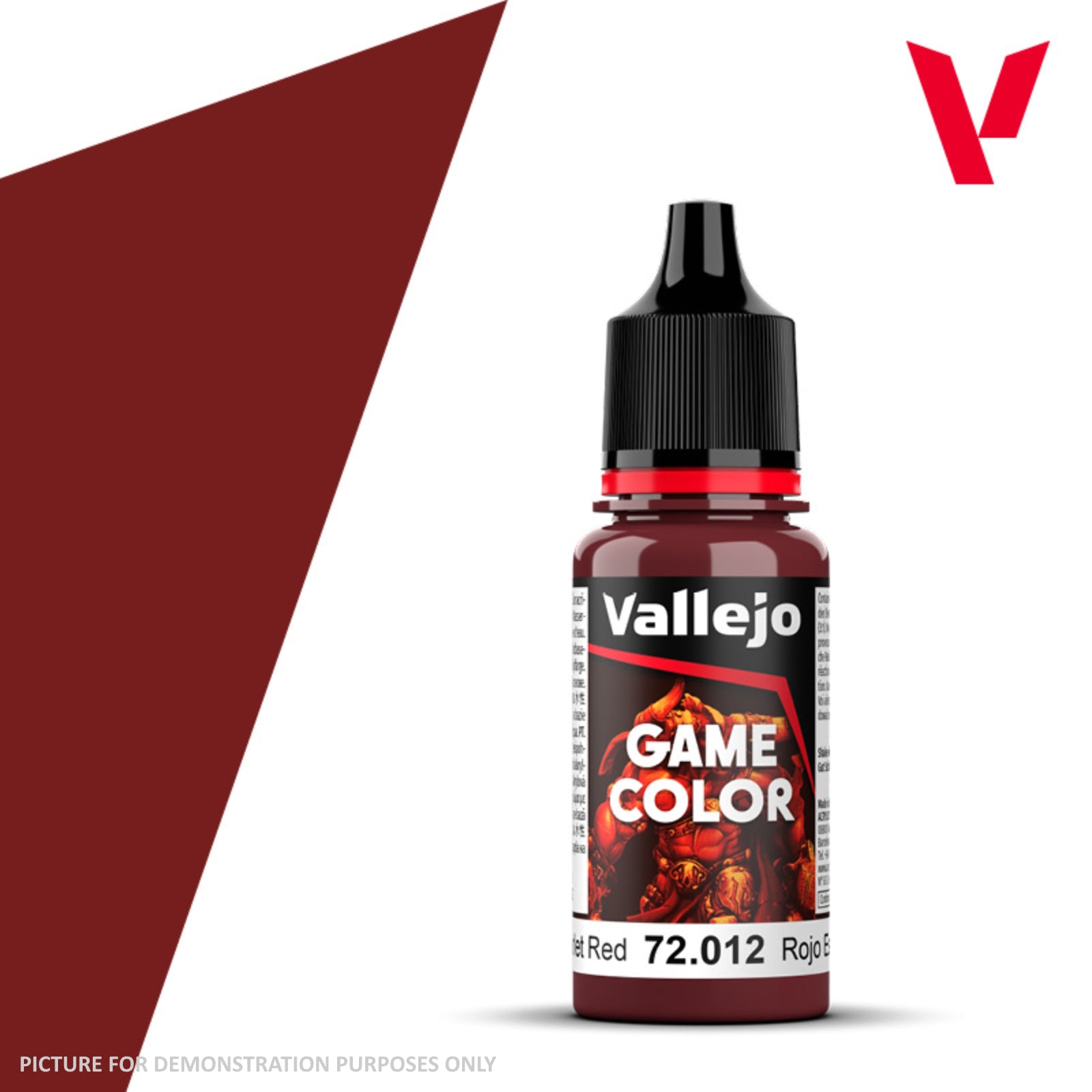 Vallejo Game Colour - 72.012 Scarlet Red 18ml